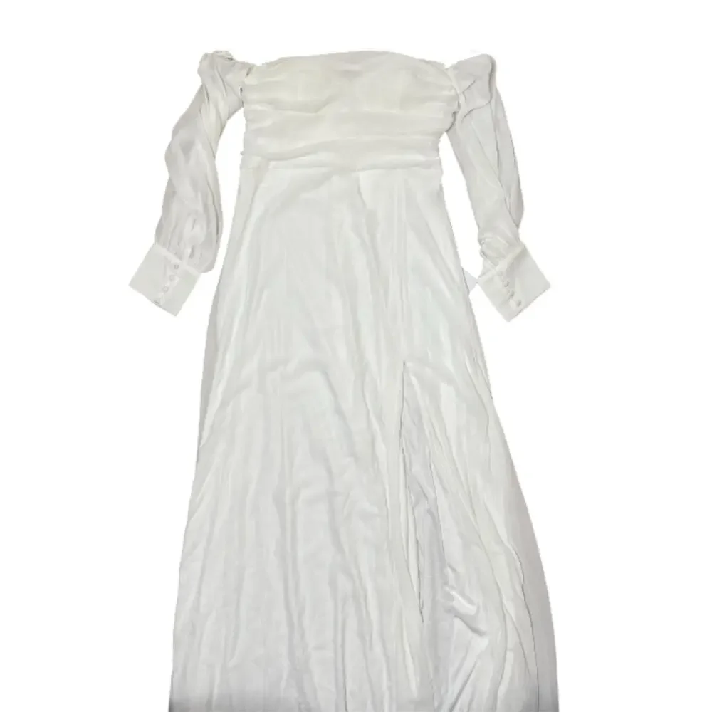 NWT Lulus Adorna White Off-the-Shoulder Maxi Dress Size M - Picture 5 of 11